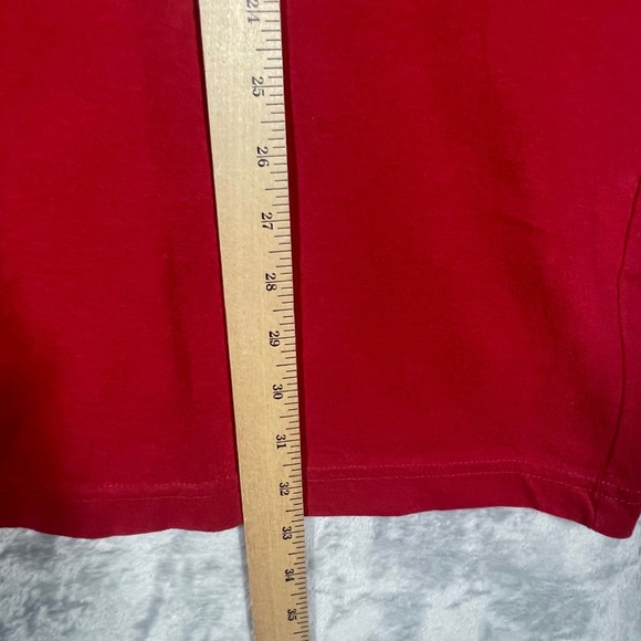 Vintage Tommy Hilfiger Red Graphic T Shirt Mens XXL Big Tall NEW - Picture 7 of 8